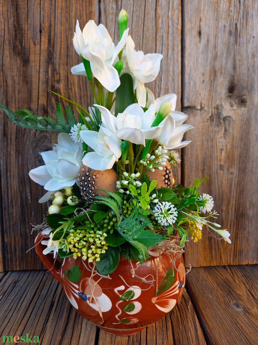 Húsvéti asztali dísz - otthon & életmód - dekoráció - asztal és polc dekoráció - asztaldísz - Meska.hu