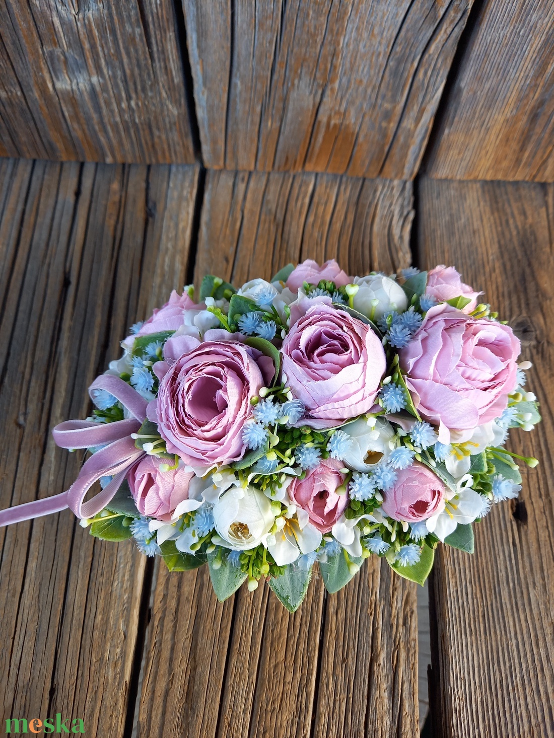 Virágis asztaldísz - otthon & életmód - virágdekoráció - virágdíszek - asztali virágdísz - Meska.hu