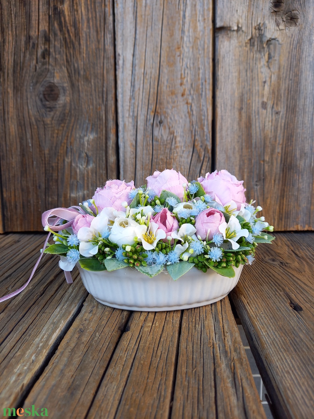 Virágis asztaldísz - otthon & életmód - virágdekoráció - virágdíszek - asztali virágdísz - Meska.hu