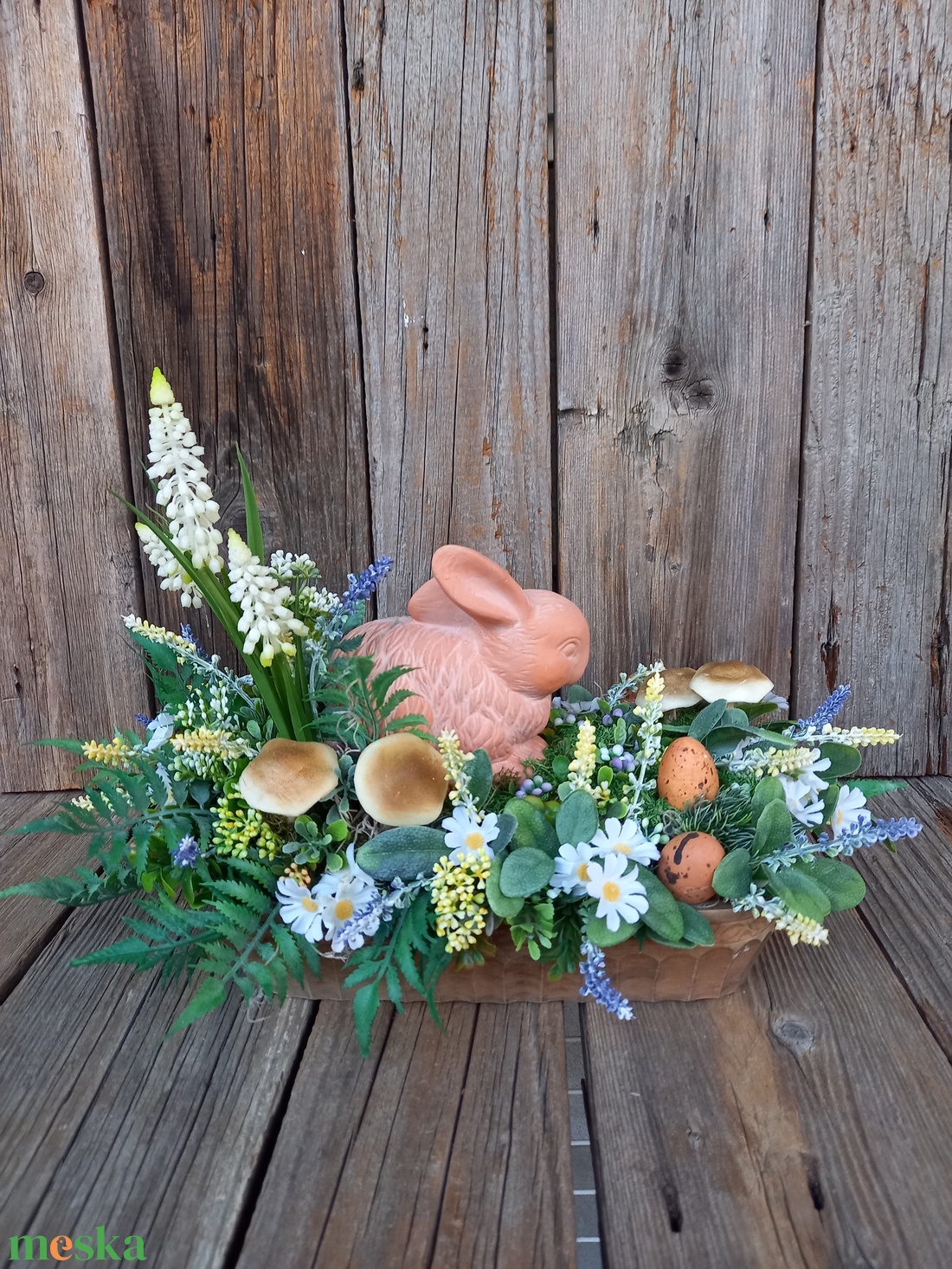 Húsvéti asztaldísz - otthon & életmód - virágdekoráció - virágdíszek - asztali virágdísz - Meska.hu