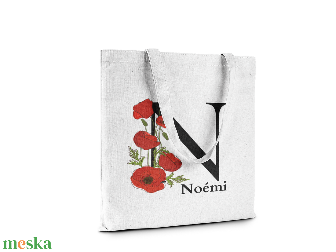 Névre szóló egyedi szatyor Pipacsvirág mintával és névvel és monogrammal - táska & tok - bevásárlás & shopper táska - shopper, textiltáska, szatyor - Meska.hu Névre szóló egyedi szatyor Pipacsvirág mintával és névvel és monogrammal - táska & tok - bevásárlás & shopper táska - shopper, textiltáska, szatyor - Meska.hu