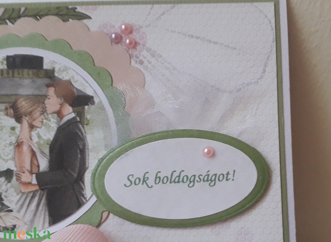 Esküvői pénzátadó boríték - otthon & életmód - papír, írószer - ajándékozás kellékei - képeslap, üdvözlőlap - Meska.hu