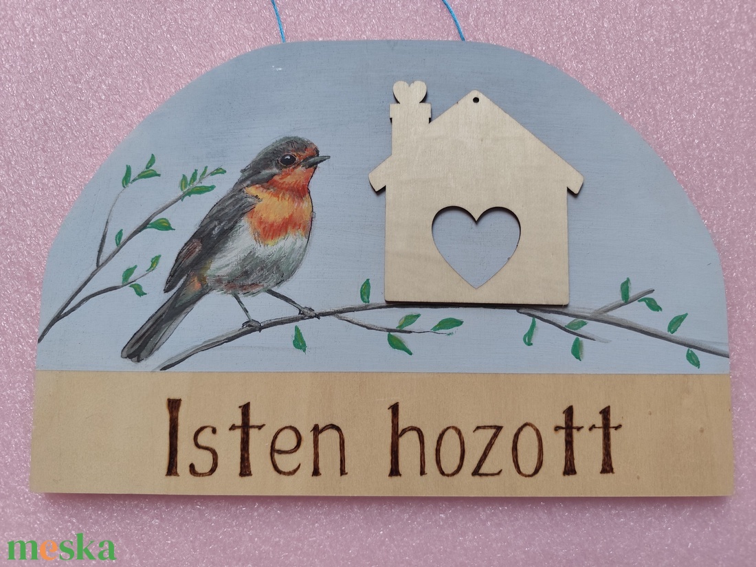 Isten hozott tábla  - otthon & életmód - dekoráció - fali és függő dekoráció - falra akasztható dekor - Meska.hu