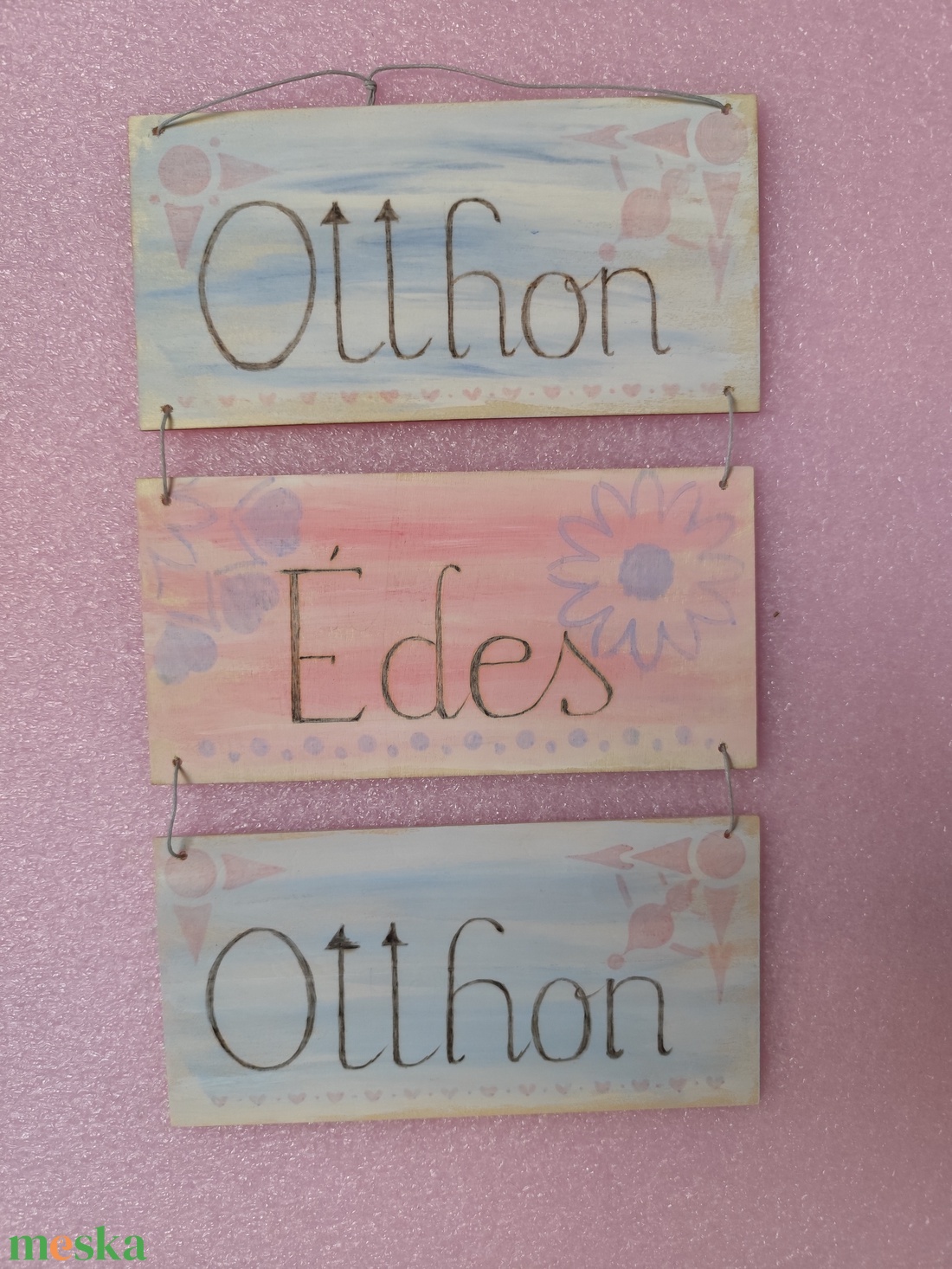 Édes otthon tábla  - otthon & életmód - dekoráció - fali és függő dekoráció - falra akasztható dekor - Meska.hu