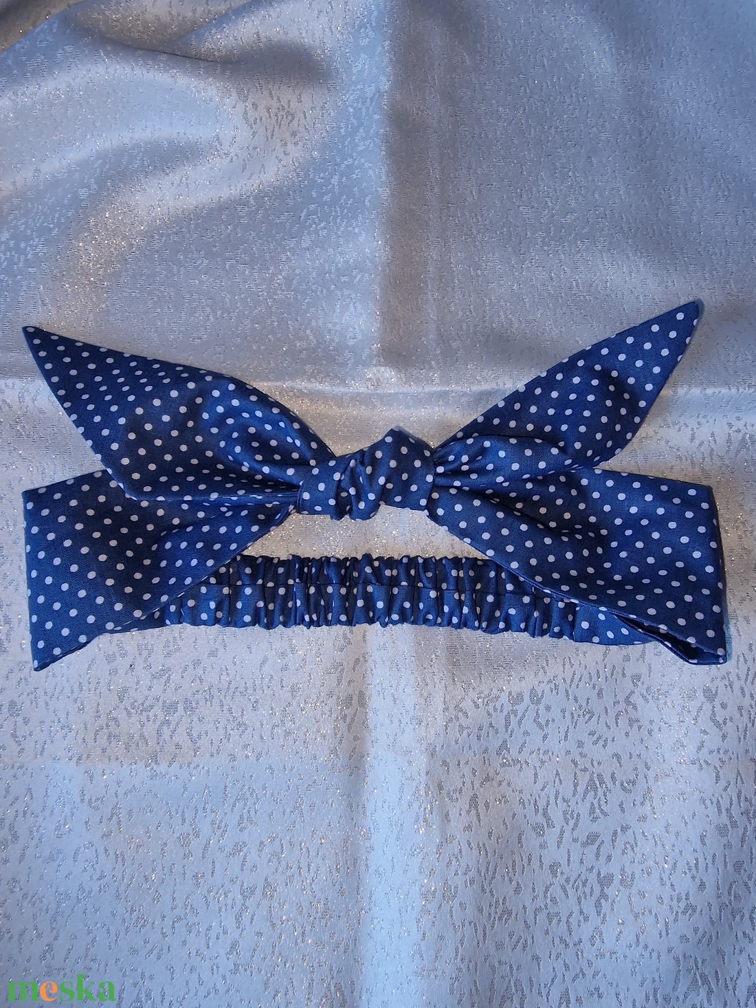 Pöttyös, masnis hajpánt farmerkék színben  - ruha & divat - hajdísz & hajcsat - hajráf & hajpánt - Meska.hu Pöttyös, masnis hajpánt farmerkék színben  - ruha & divat - hajdísz & hajcsat - hajráf & hajpánt - Meska.hu