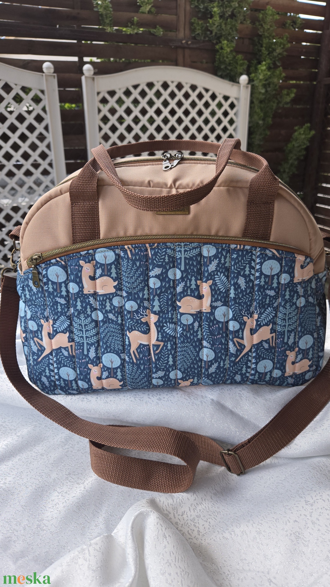 Őzike pelenkázótáska - baba - mama - pelenkázó, babafürdető kellékek - pelenkatáska - Meska.hu