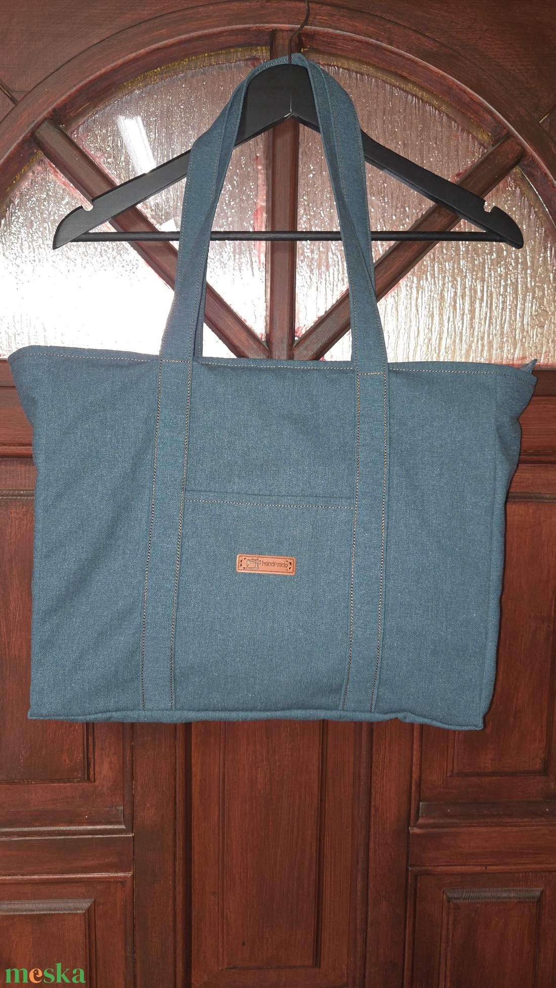 Türkiz válltáska - táska & tok - kézitáska & válltáska - nagy pakolós táska - Meska.hu