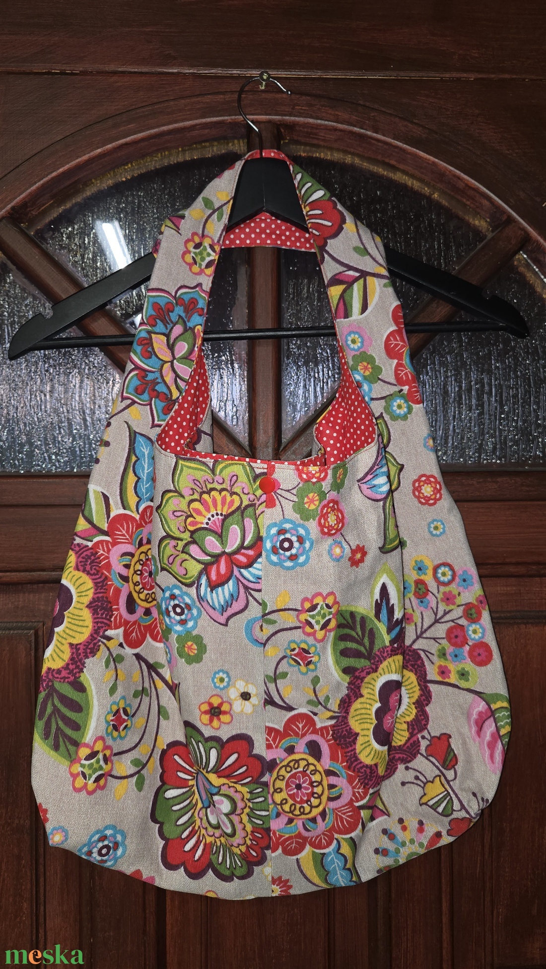 Virágos válltáska - táska & tok - kézitáska & válltáska - válltáska - Meska.hu