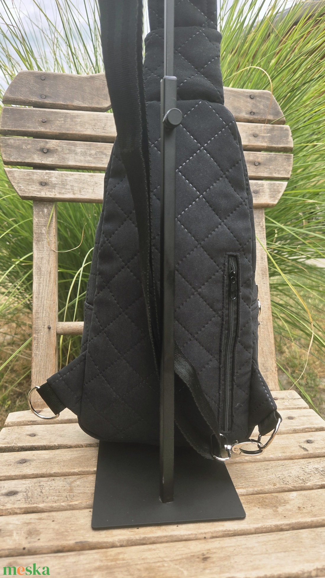 Baglyos keresztpántos táska/sling backpack - táska & tok - kézitáska & válltáska - vállon átvethető táska - Meska.hu