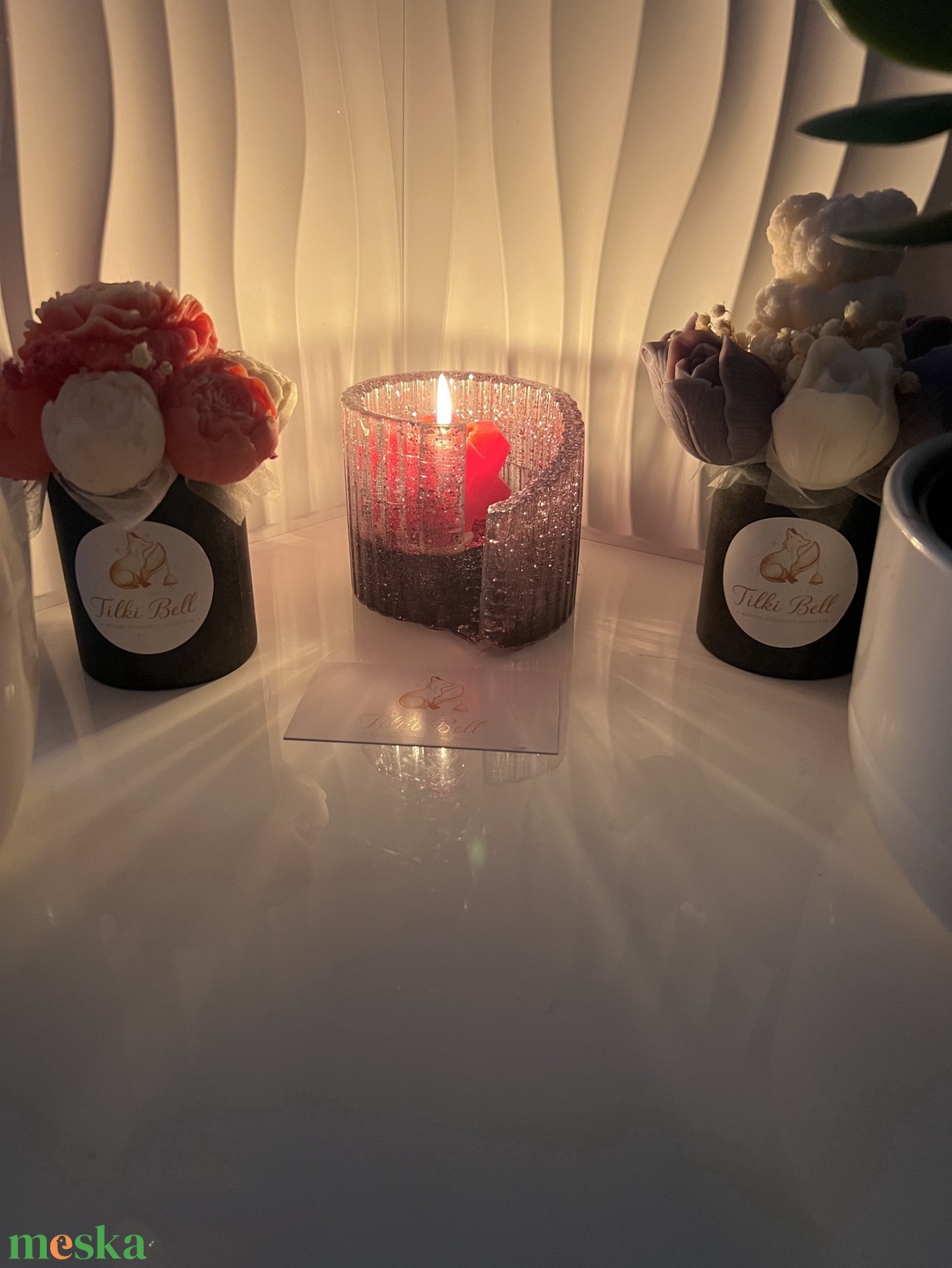 Mini virágbox  - otthon & életmód - gyertya, illat, aroma - illatviasz - Meska.hu