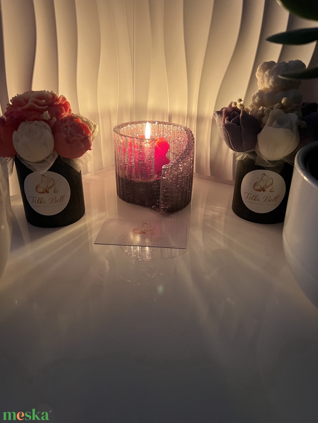 Mini virágbox  - otthon & életmód - gyertya, illat, aroma - illatviasz - Meska.hu