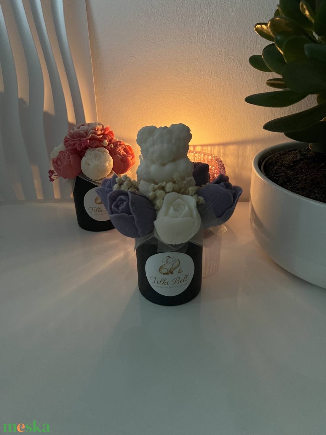 Mini virágbox  - otthon & életmód - gyertya, illat, aroma - illatviasz - Meska.hu