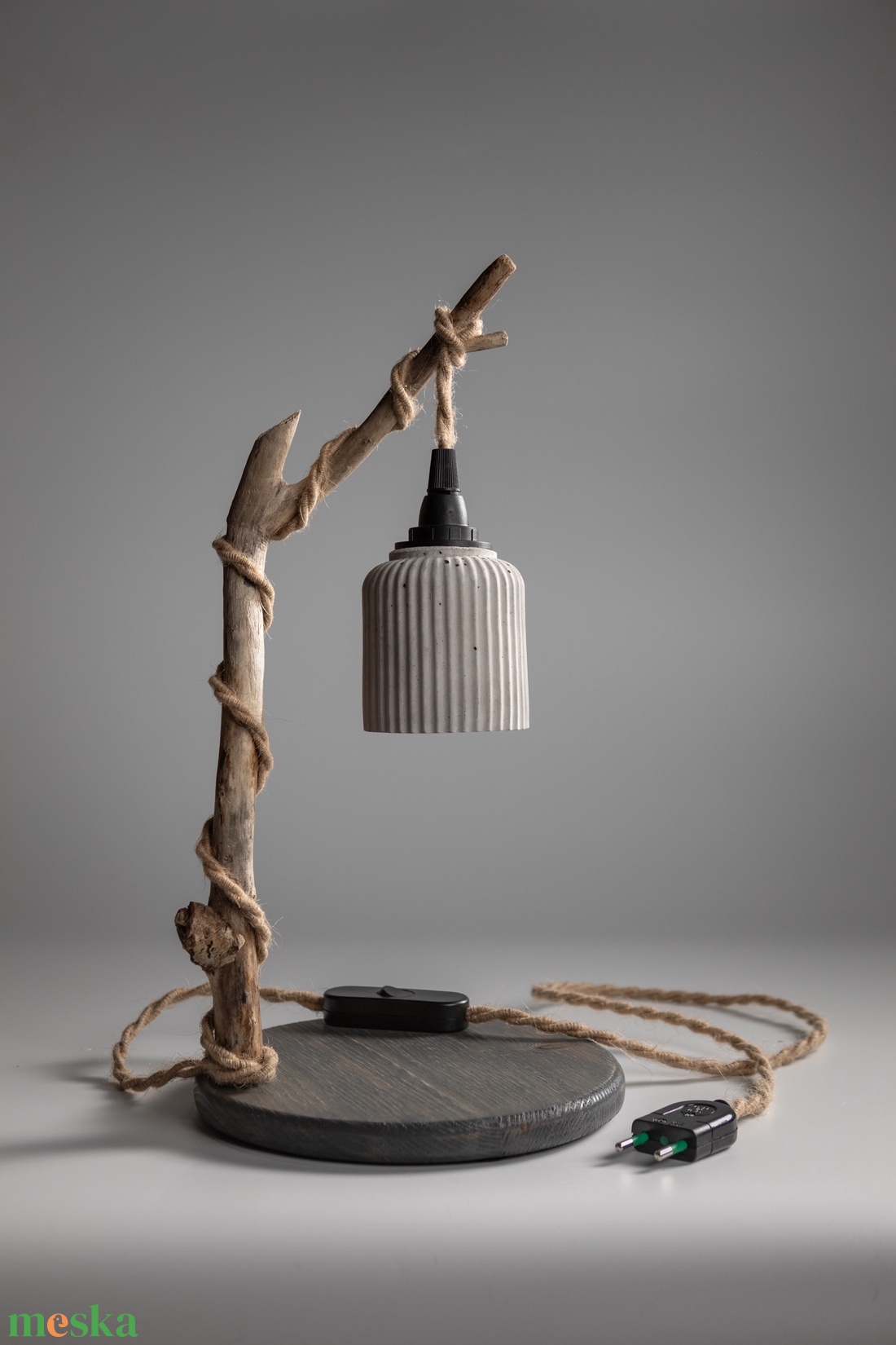 TimberLightConceptions Asztali lámpa - Antracit - otthon & életmód - lámpa - asztali lámpa - Meska.hu