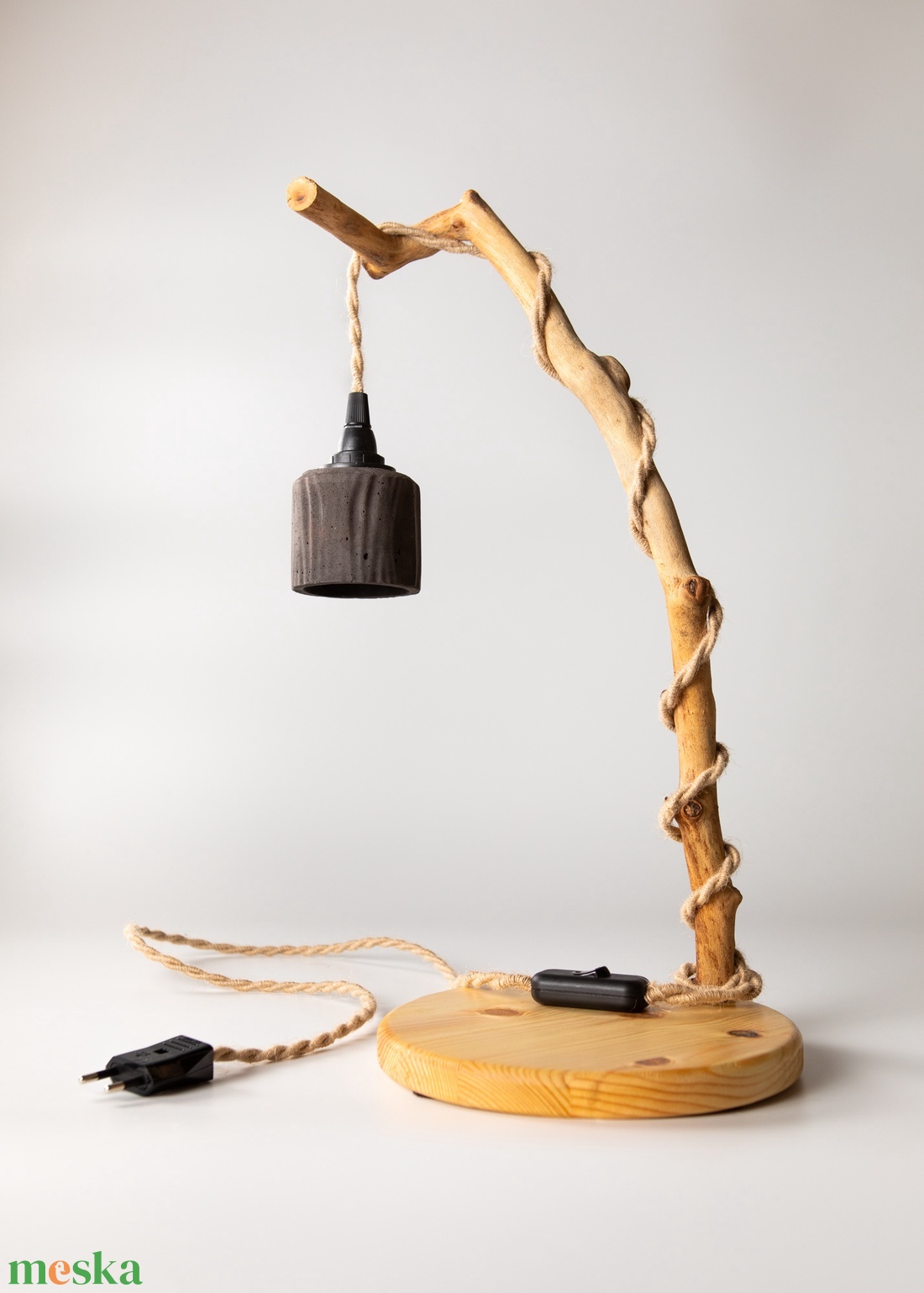 TimberLightConceptions Asztali lámpa - Olajjal kezelt - otthon & életmód - lámpa - asztali lámpa - Meska.hu