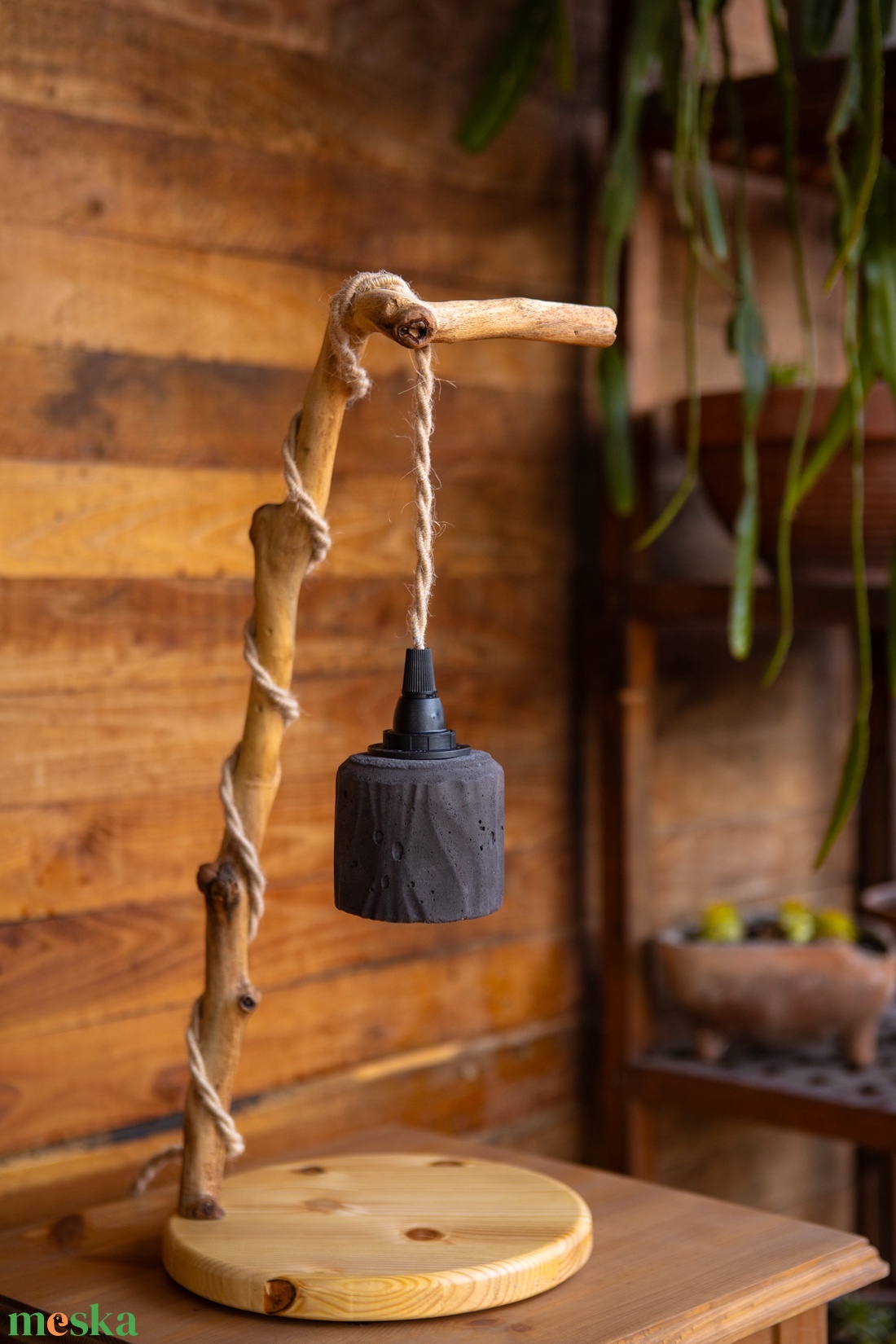 TimberLightConceptions Asztali lámpa - Olajjal kezelt - otthon & életmód - lámpa - asztali lámpa - Meska.hu