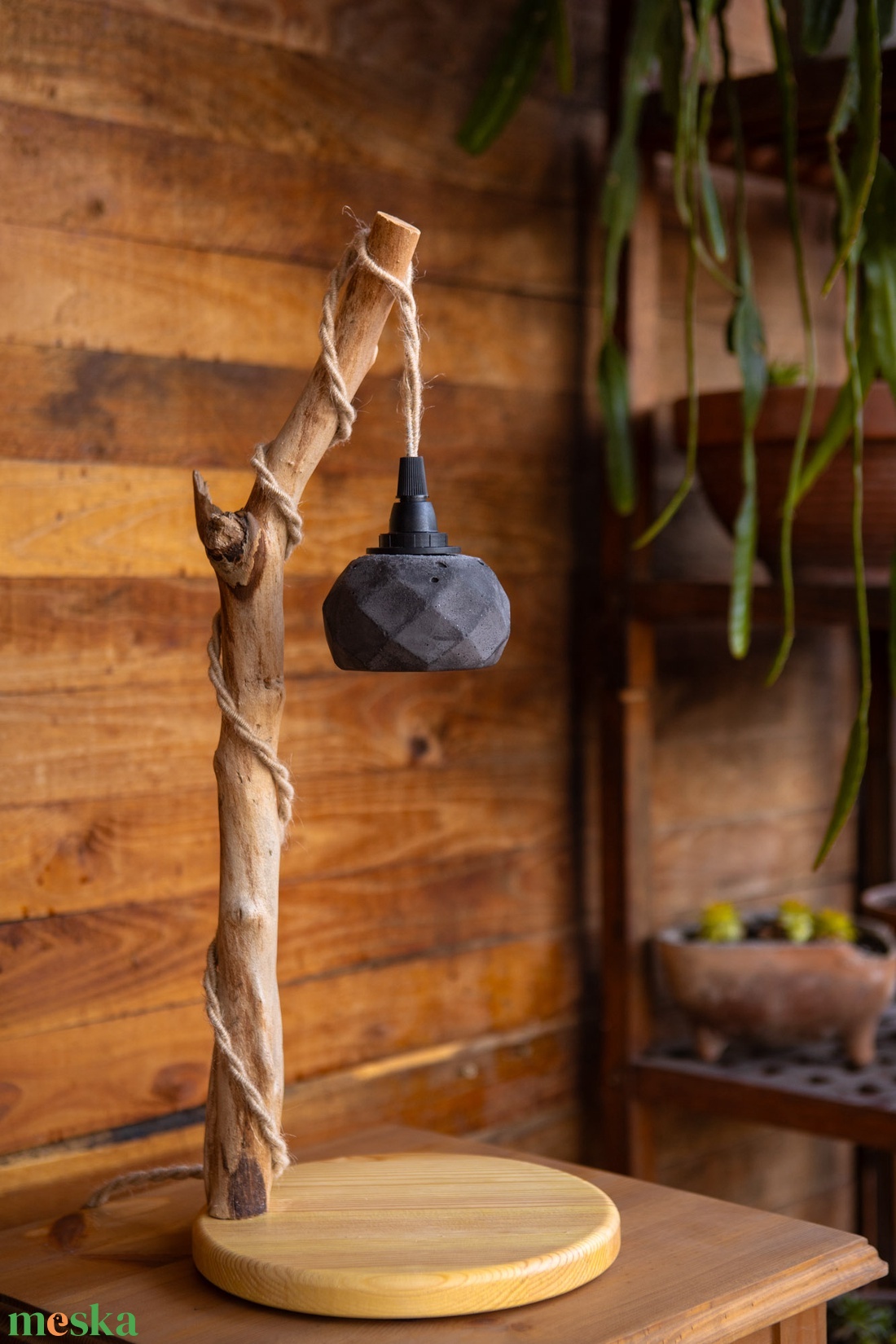TimberLightConceptions Asztali lámpa - Olajjal kezelt - otthon & életmód - lámpa - asztali lámpa - Meska.hu