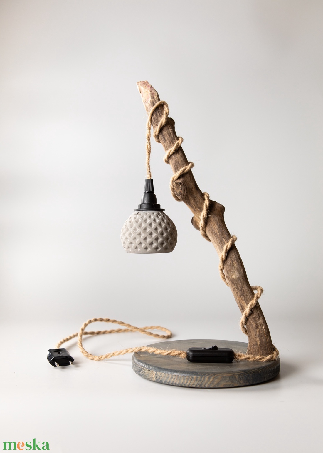 TimberLightConceptions Asztali lámpa - Antracit - otthon & életmód - lámpa - asztali lámpa - Meska.hu