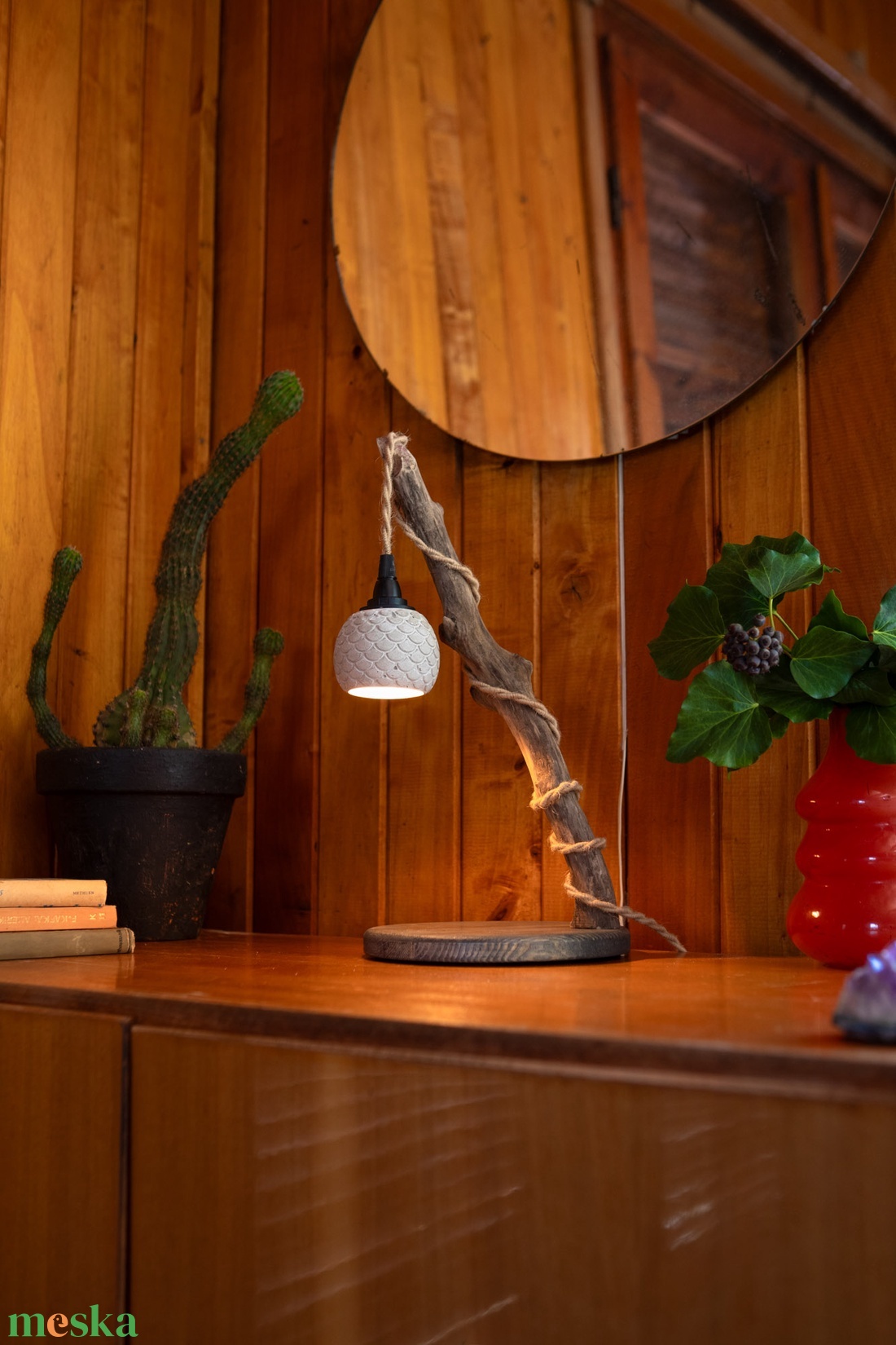 TimberLightConceptions Asztali lámpa - Antracit - otthon & életmód - lámpa - asztali lámpa - Meska.hu