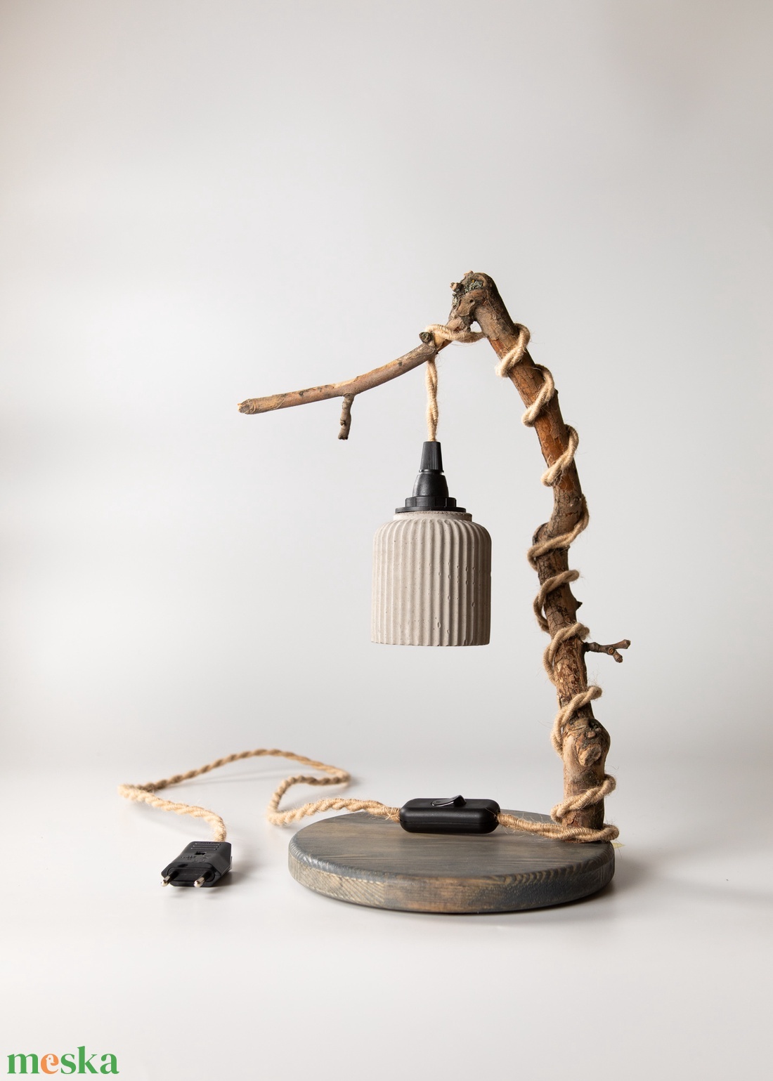 TimberLightConceptions Asztali lámpa - Antracit - otthon & életmód - lámpa - asztali lámpa - Meska.hu