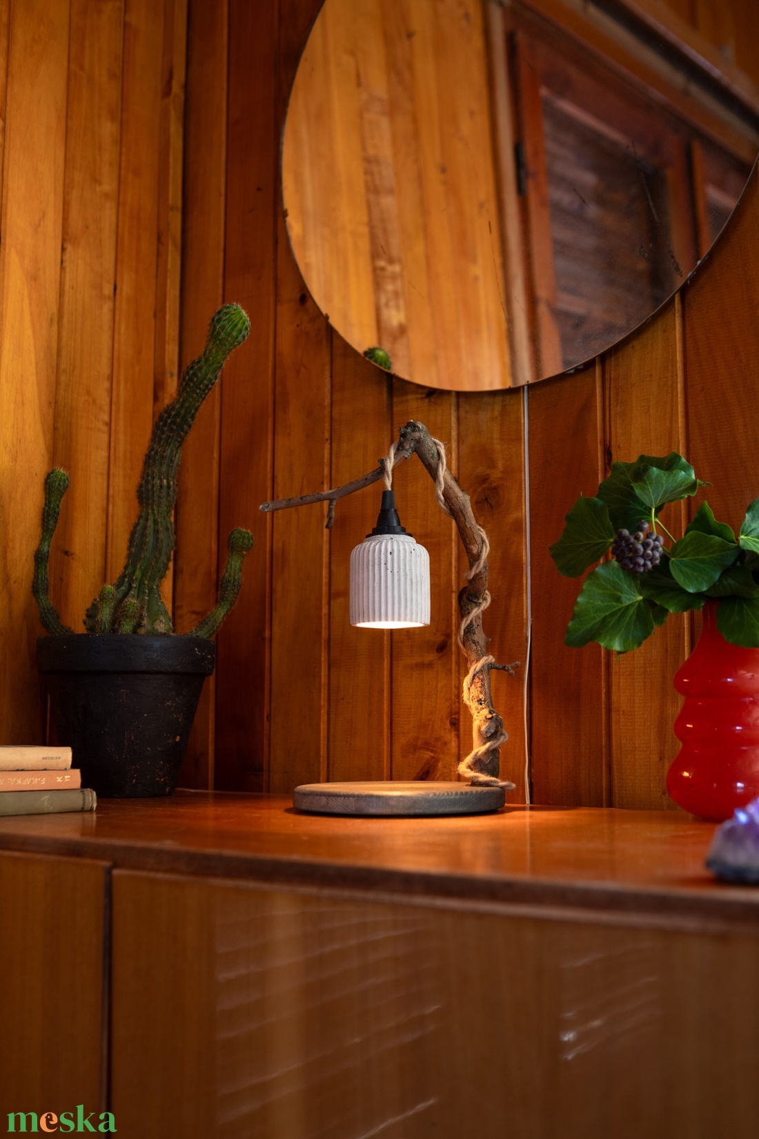 TimberLightConceptions Asztali lámpa - Antracit - otthon & életmód - lámpa - asztali lámpa - Meska.hu