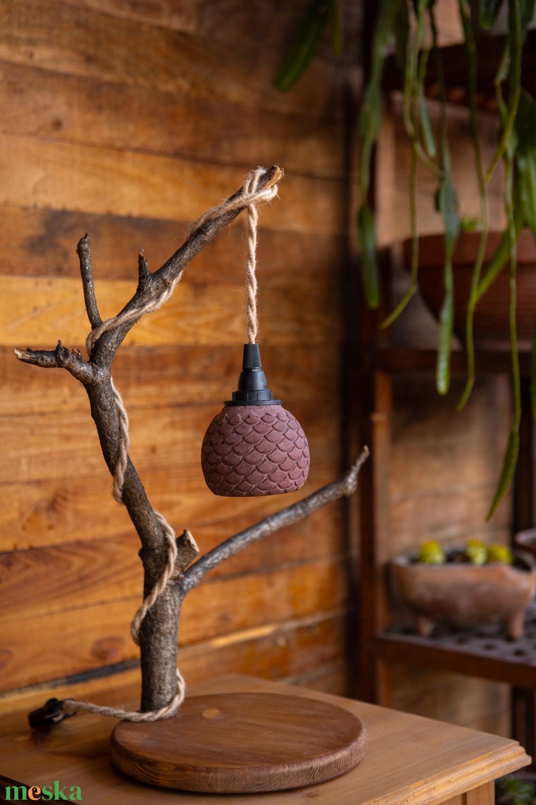 TimberLightConceptions Asztali lámpa - Gesztenye - otthon & életmód - lámpa - asztali lámpa - Meska.hu