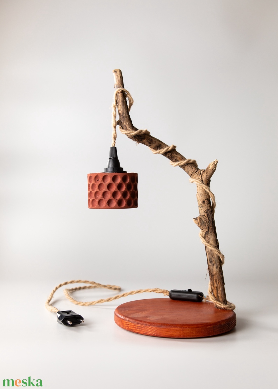 TimberLightConceptions Asztali lámpa - Mahagóni - otthon & életmód - lámpa - asztali lámpa - Meska.hu