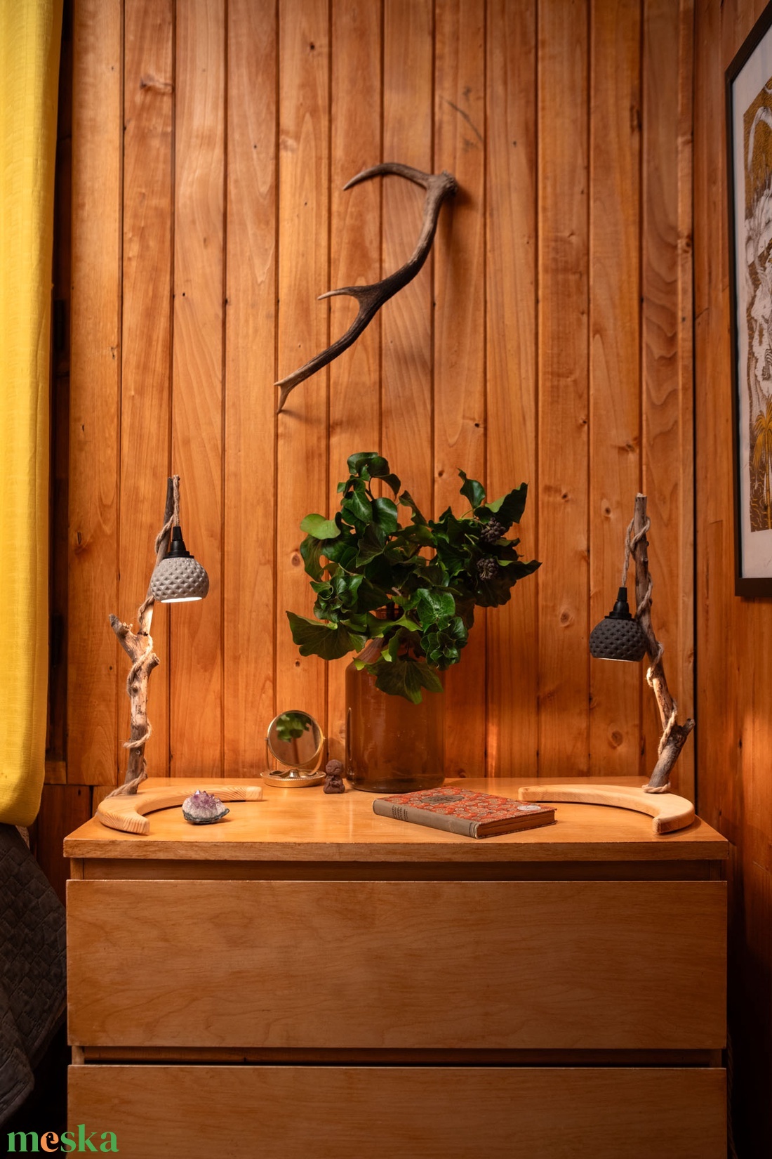 TimberLightConceptions Asztali lámpa - Olajjal kezelt - otthon & életmód - lámpa - asztali lámpa - Meska.hu