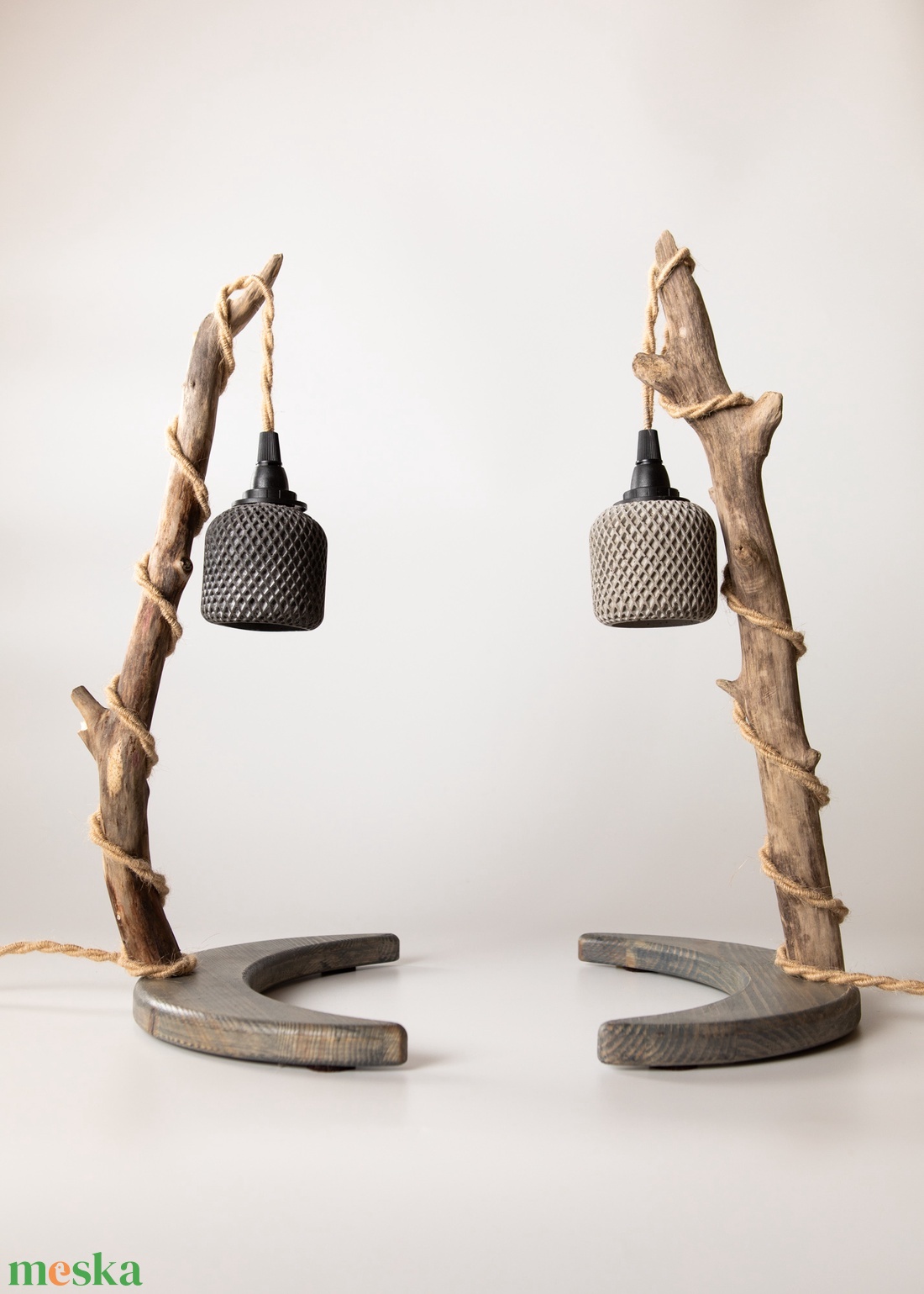 TimberLightConceptions Asztali lámpa - Antracit - otthon & életmód - lámpa - asztali lámpa - Meska.hu