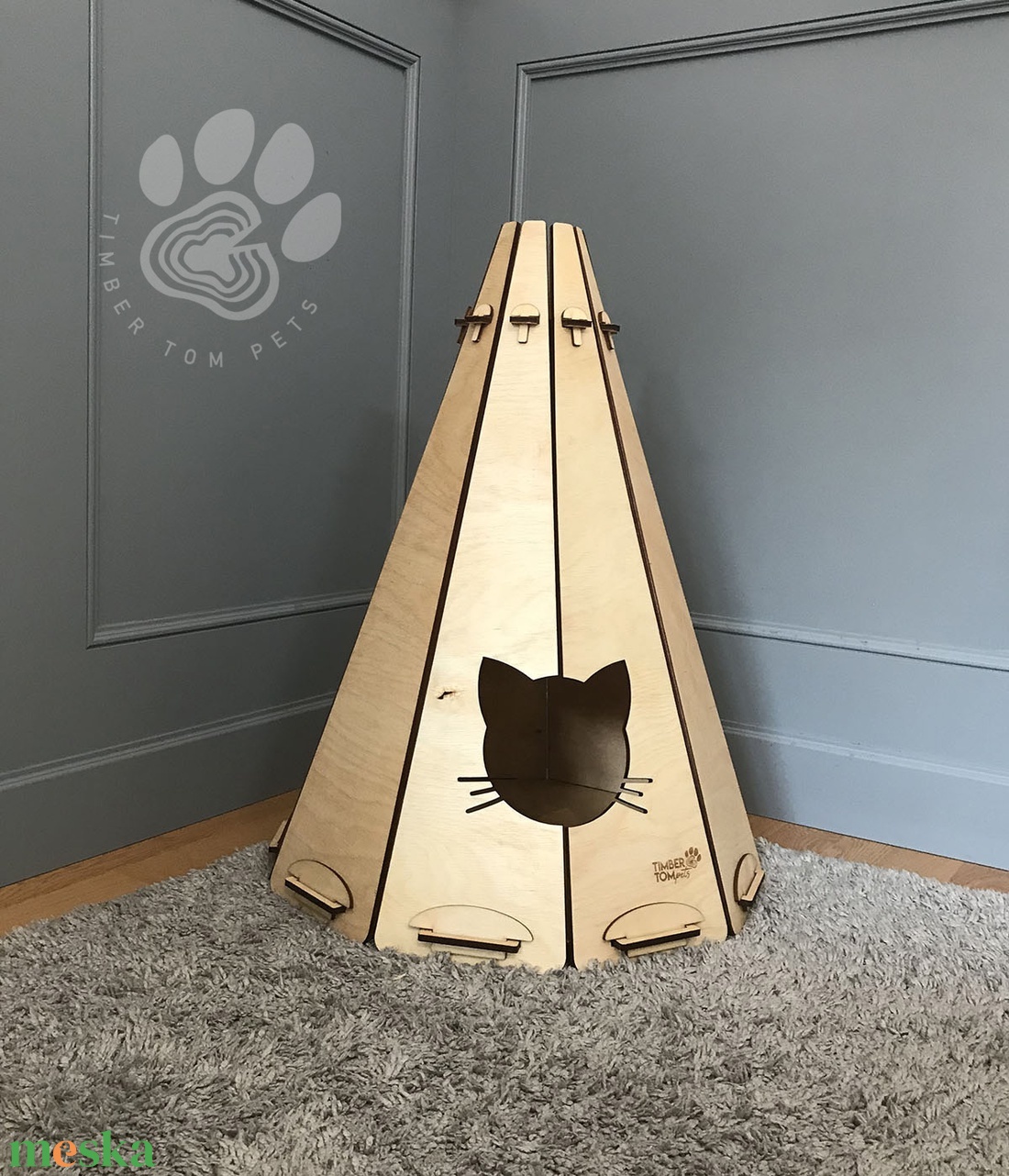 WIGWAM - cica pihenő macskafej alakú bejárattal - otthon & életmód - kisállatoknak - cicáknak & macskáknak - Meska.hu WIGWAM - cica pihenő macskafej alakú bejárattal - otthon & életmód - kisállatoknak - cicáknak & macskáknak - Meska.hu