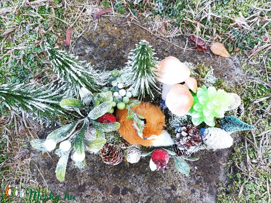 Alvó róka téli erdő mélyén - karácsony - adventi díszek - adventi asztaldísz - Meska.hu Alvó róka téli erdő mélyén - karácsony - adventi díszek - adventi asztaldísz - Meska.hu