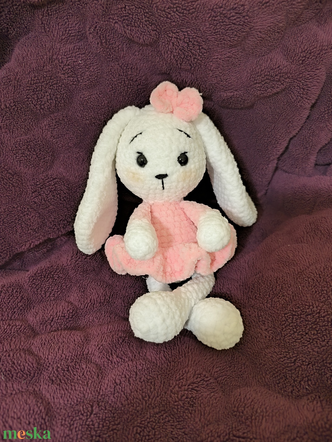 Horgolt Nyuszi - játék & sport - plüssállat & játékfigura - nyuszi - Meska.hu