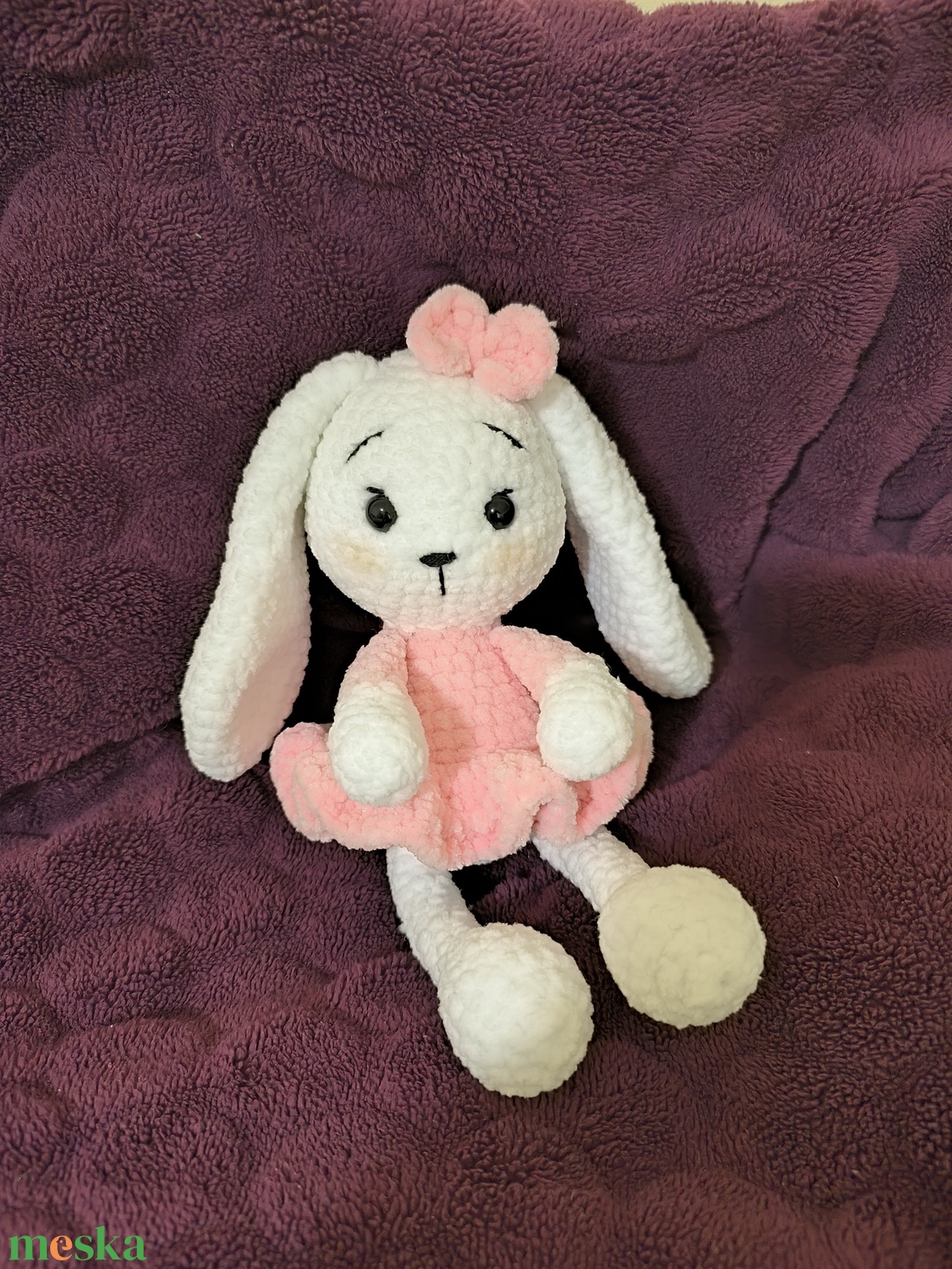 Horgolt Nyuszi - játék & sport - plüssállat & játékfigura - nyuszi - Meska.hu