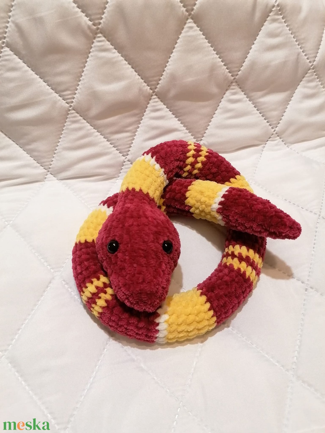 Horgolt kígyó - játék & sport - plüssállat & játékfigura - más figura - Meska.hu