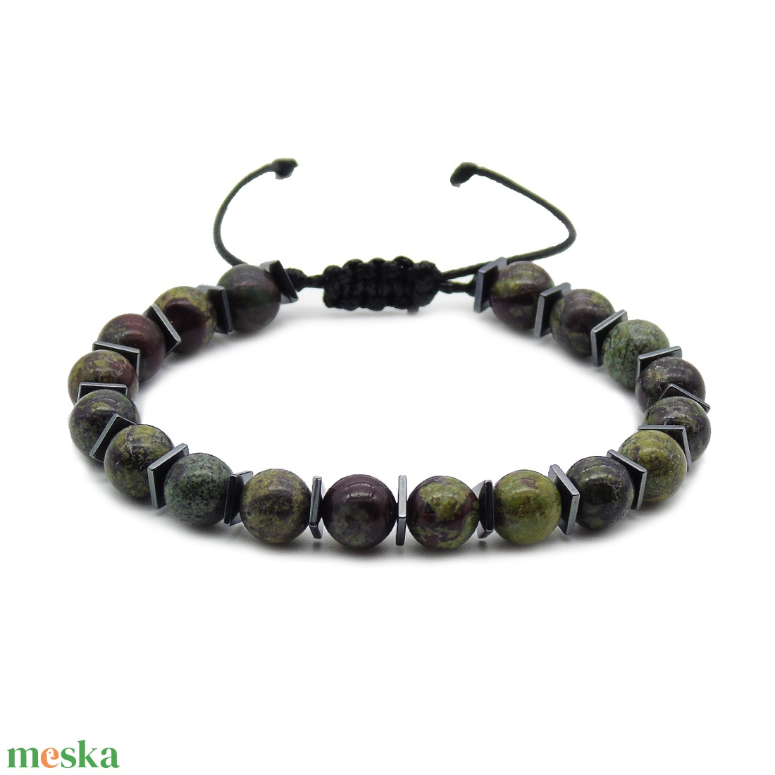 Egyedi férfi sárkányvérkő karkötő - állítható férfi karkötő - ékszer - karkötő - gyöngyös karkötő - Meska.hu