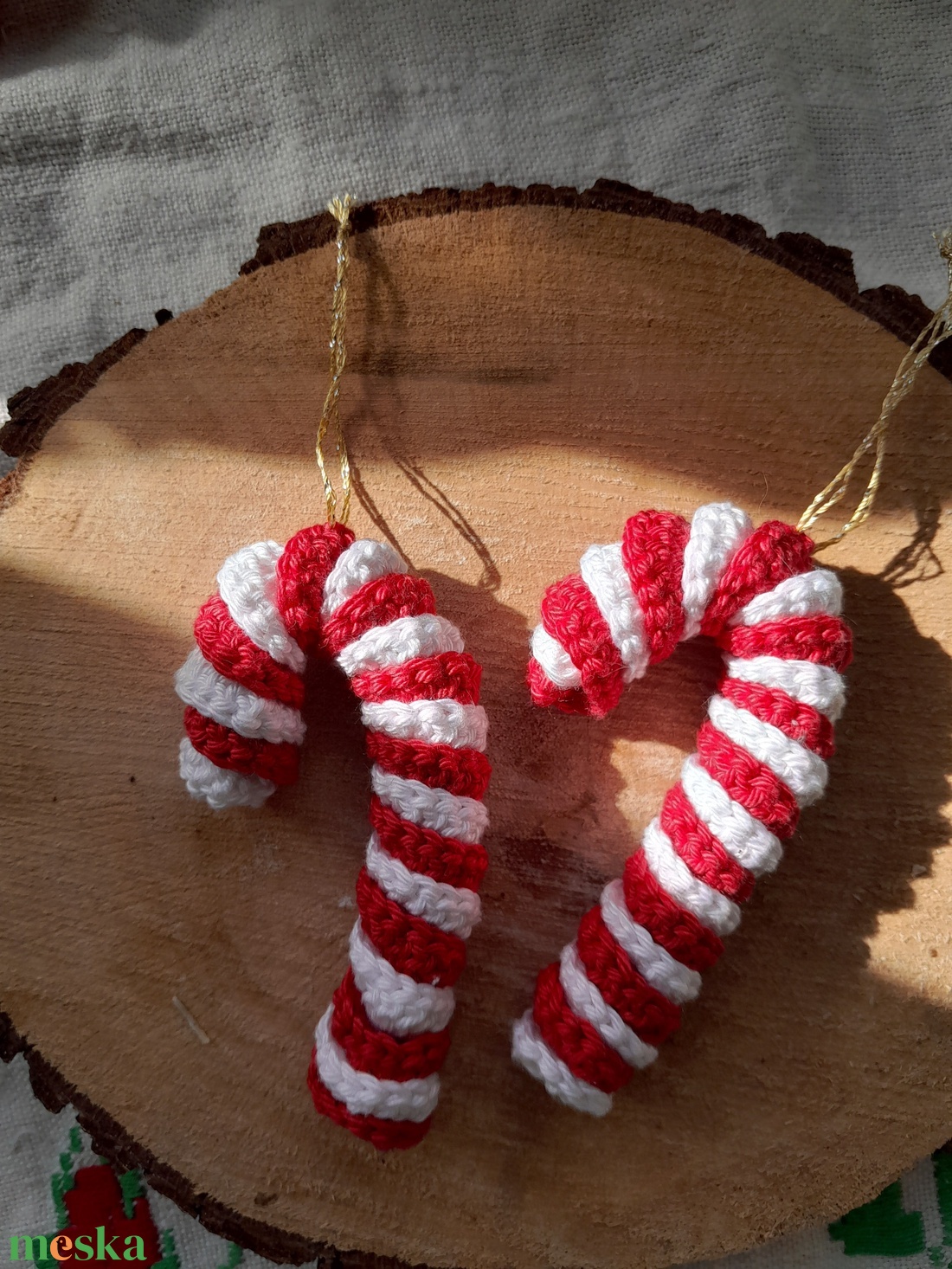 Horgolt karácsonyfa dísz - karácsony - karácsonyi lakásdekoráció - karácsonyfadíszek - Meska.hu