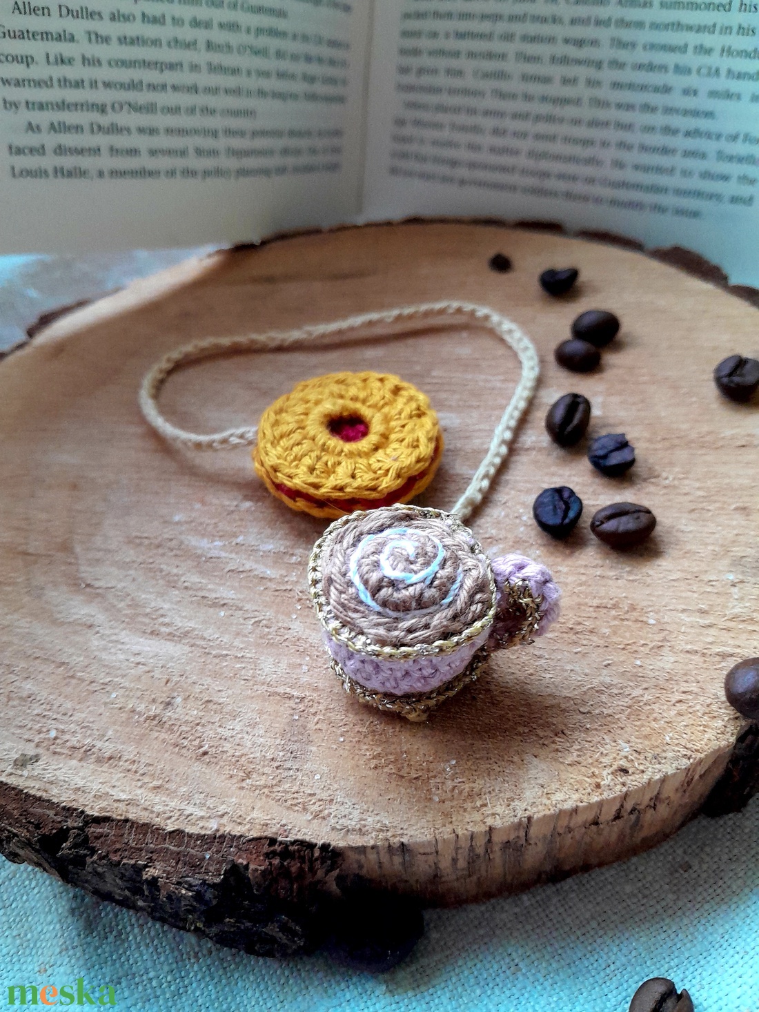 Horgolt könyvjelző - könyv & zene - könyvjelző - Meska.hu