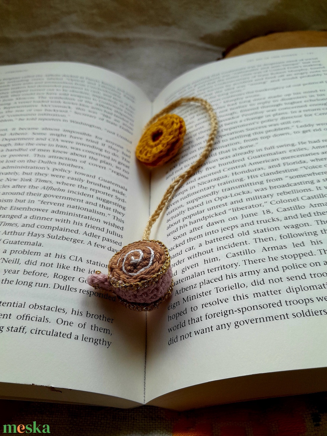 Horgolt könyvjelző - könyv & zene - könyvjelző - Meska.hu