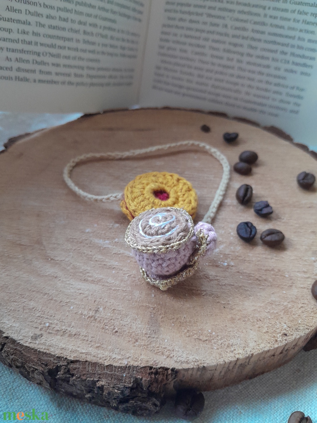 Horgolt könyvjelző - könyv & zene - könyvjelző - Meska.hu