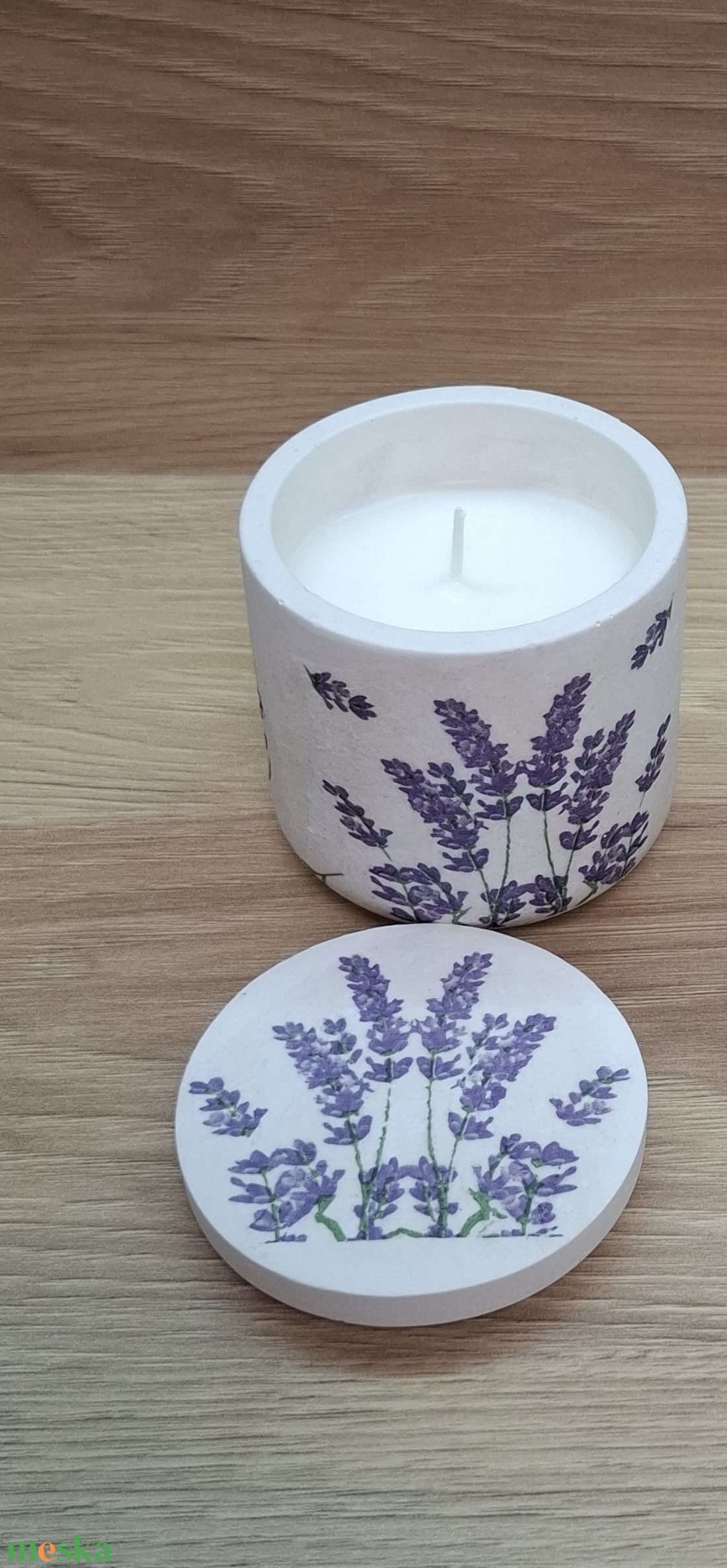 Levendulás gyertya - otthon & életmód - gyertya, illat, aroma - gyertya - Meska.hu