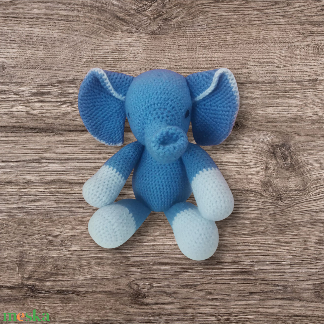 Kék elefánt - játék & sport - plüssállat & játékfigura - elefánt - Meska.hu