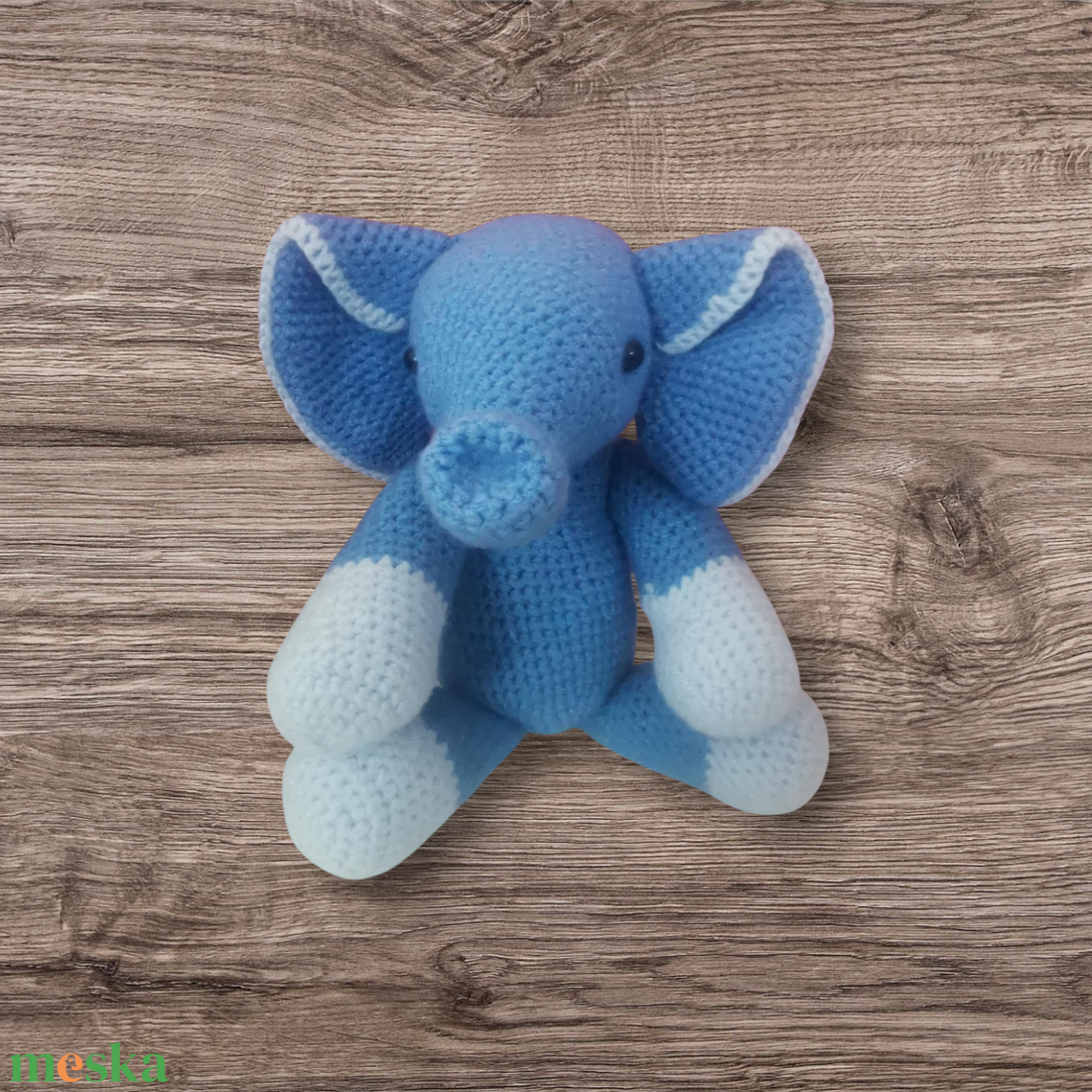 Kis kék elefánt - játék & sport - plüssállat & játékfigura - elefánt - Meska.hu