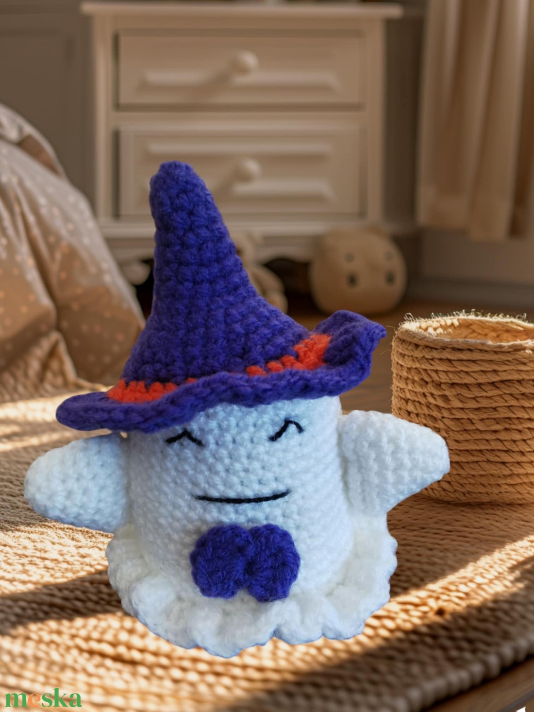 Horgolt szellem - játék & sport - plüssállat & játékfigura - más figura - Meska.hu