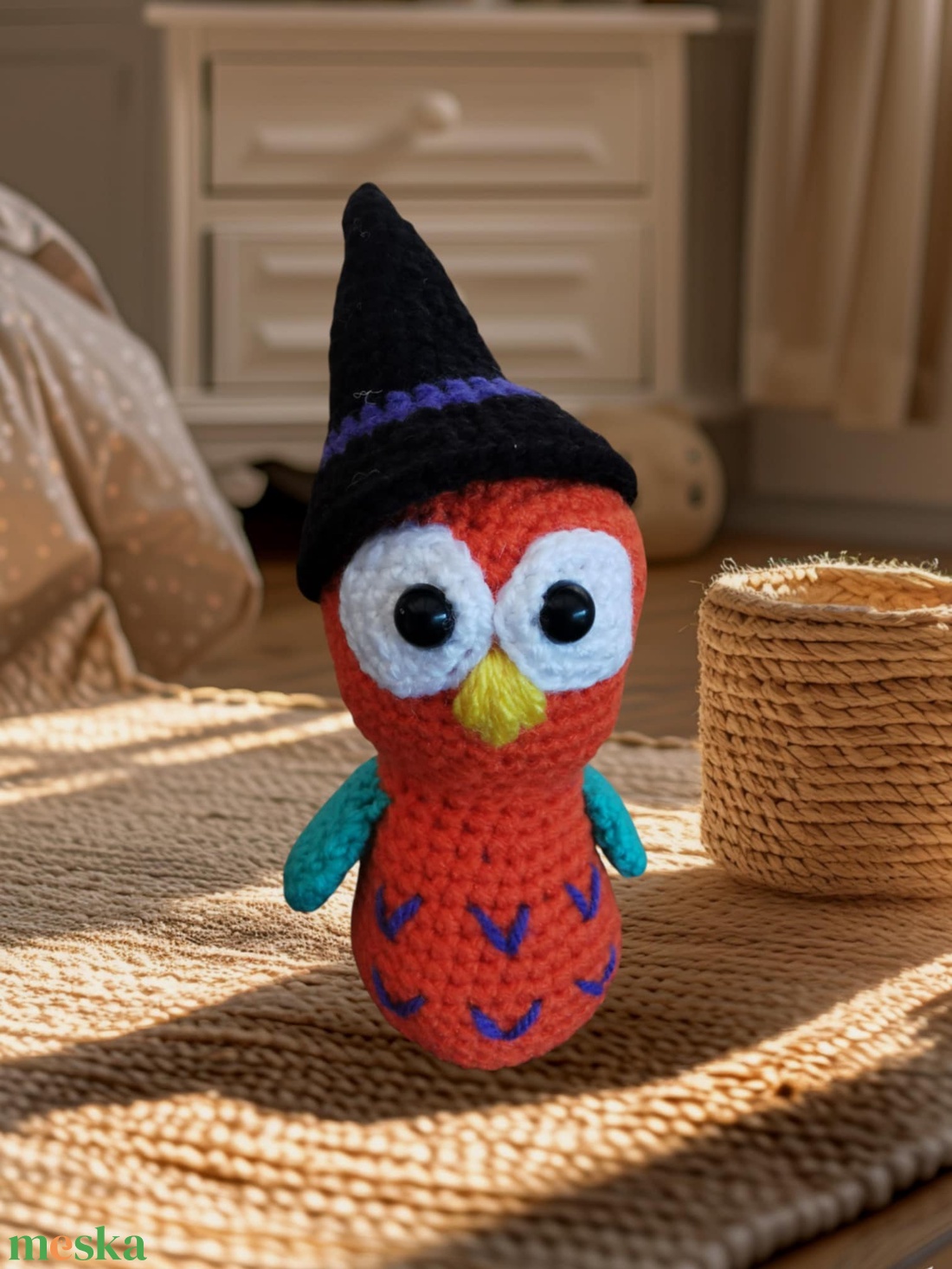 Horgolt bagoly - játék & sport - plüssállat & játékfigura - bagoly - Meska.hu