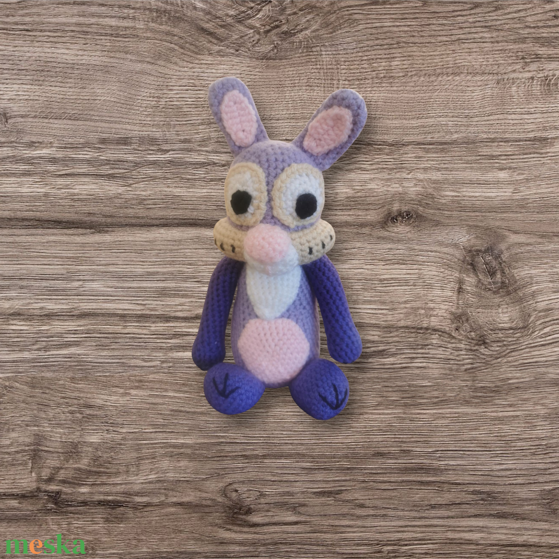 Horgolt Milka nyuszi - játék & sport - plüssállat & játékfigura - nyuszi - Meska.hu