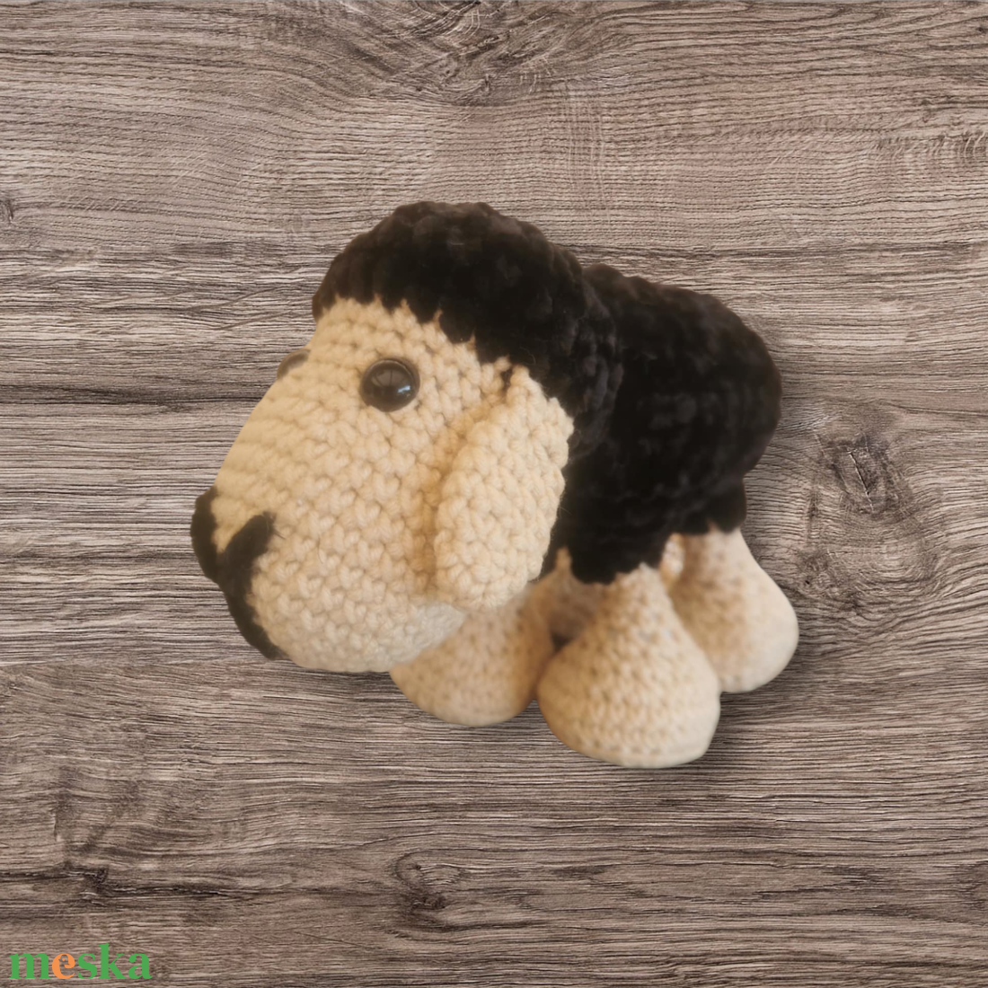 Fekete bárány - játék & sport - plüssállat & játékfigura - plüss bárány - Meska.hu