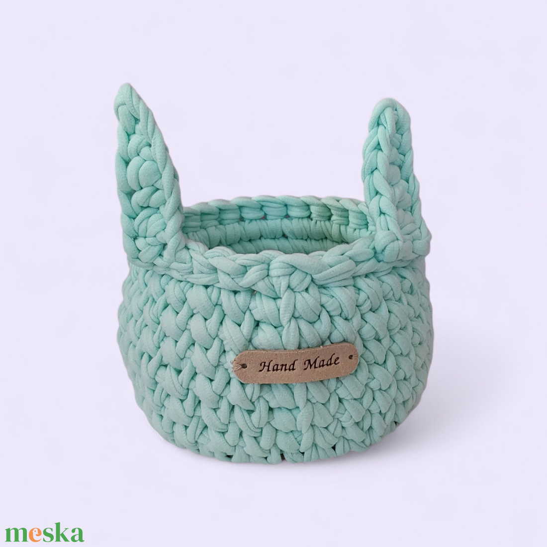 Nyuszis tároló - ünnepi díszek, dekorációk - húsvéti díszek és dekorációk - húsvéti kosár - Meska.hu