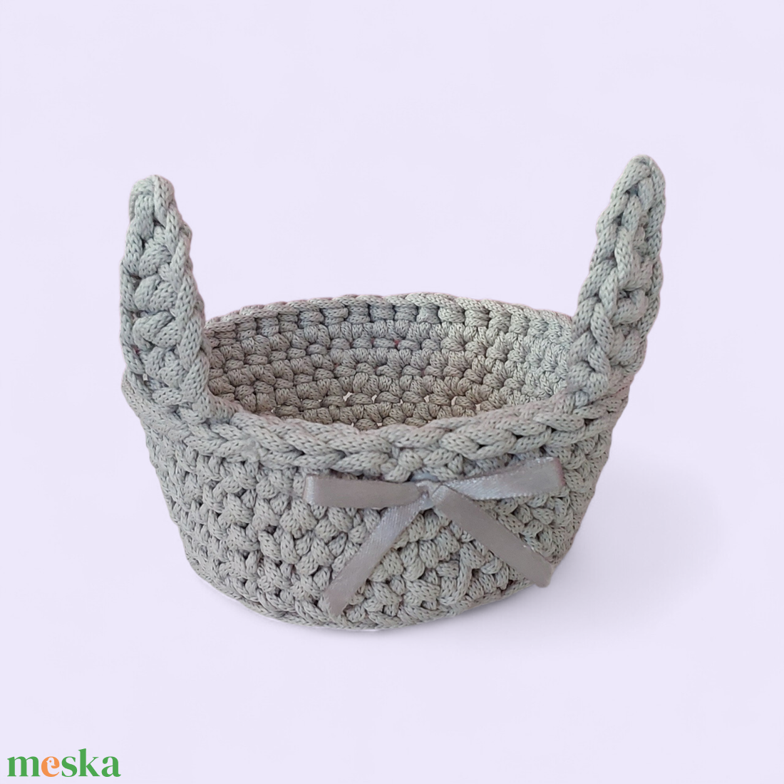 Nyuszis tároló - ünnepi díszek, dekorációk - húsvéti díszek és dekorációk - húsvéti kosár - Meska.hu