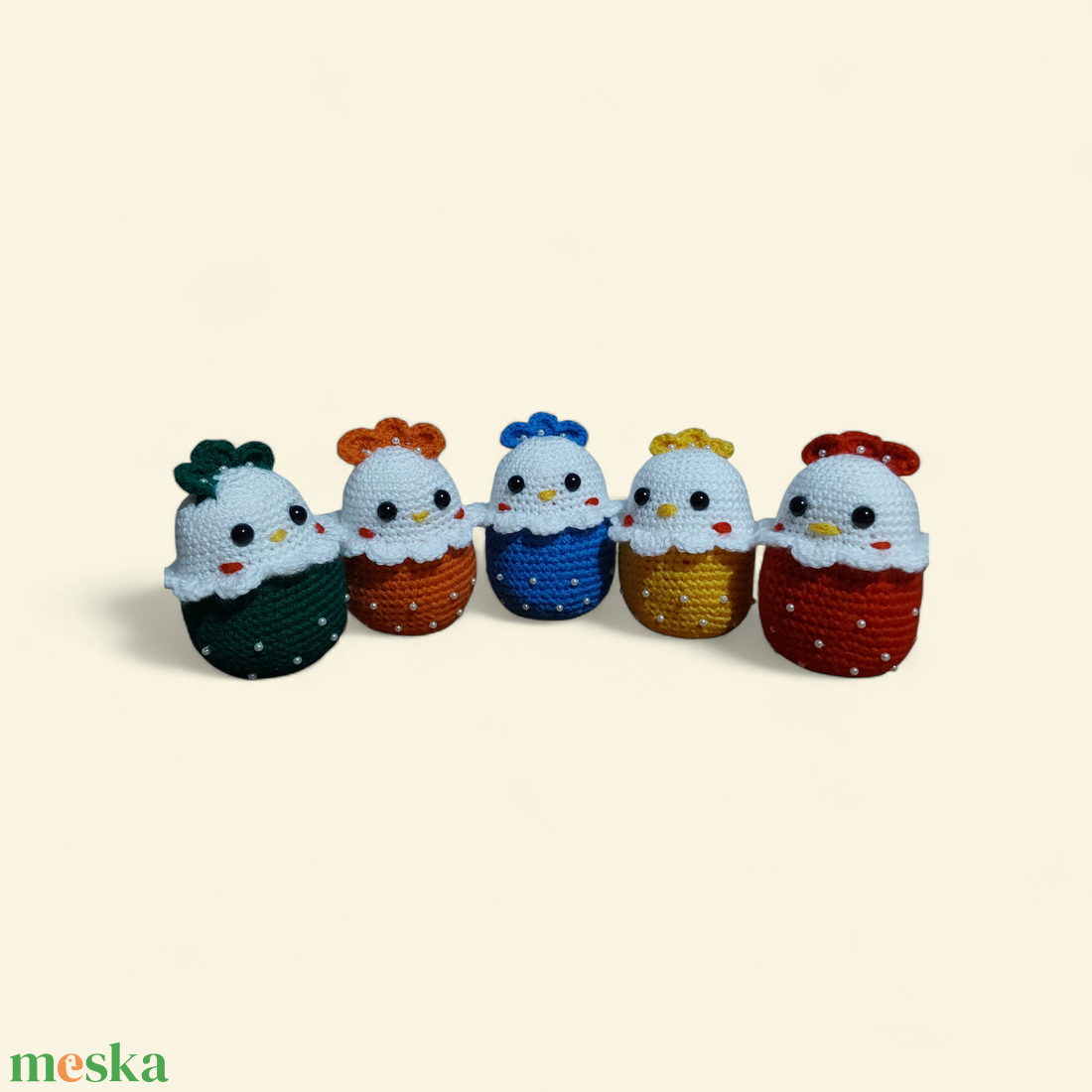 Csibék tojásban - ünnepi díszek, dekorációk - húsvéti díszek és dekorációk - húsvéti tojás, hímestojás - Meska.hu