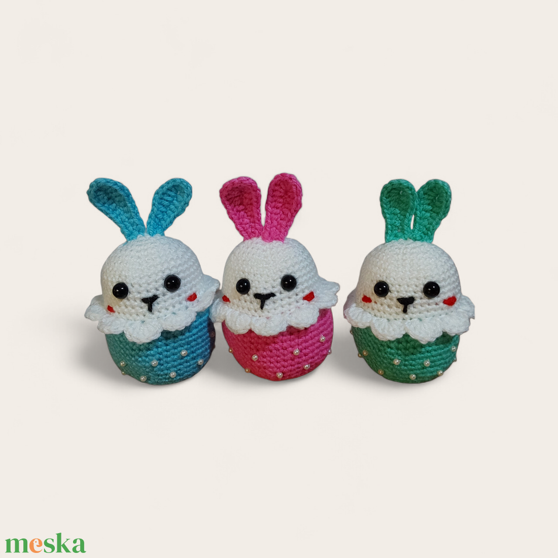 Nyuszis tojás - ünnepi díszek, dekorációk - húsvéti díszek és dekorációk - húsvéti tojás, hímestojás - Meska.hu