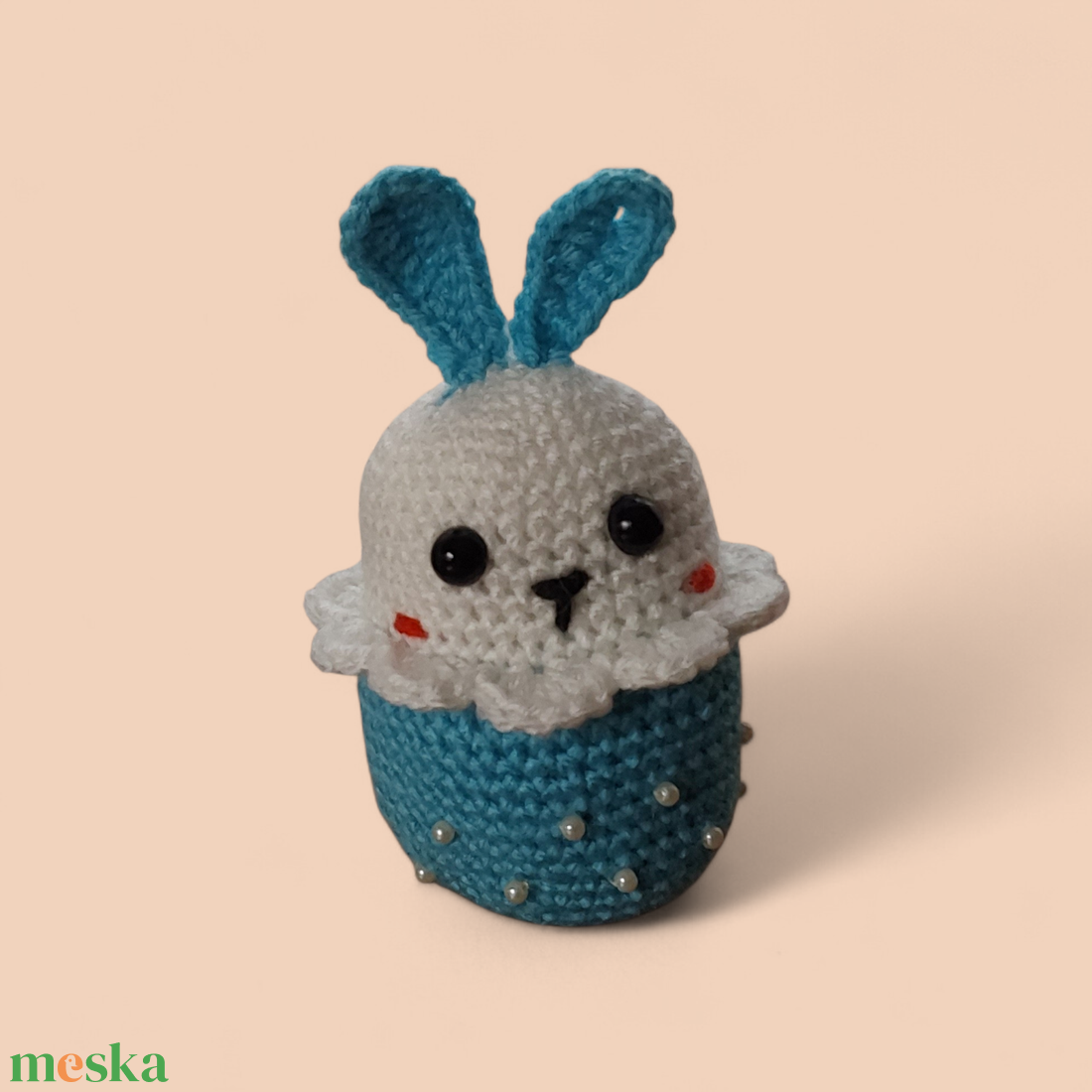 Nyuszis tojás - ünnepi díszek, dekorációk - húsvéti díszek és dekorációk - húsvéti tojás, hímestojás - Meska.hu